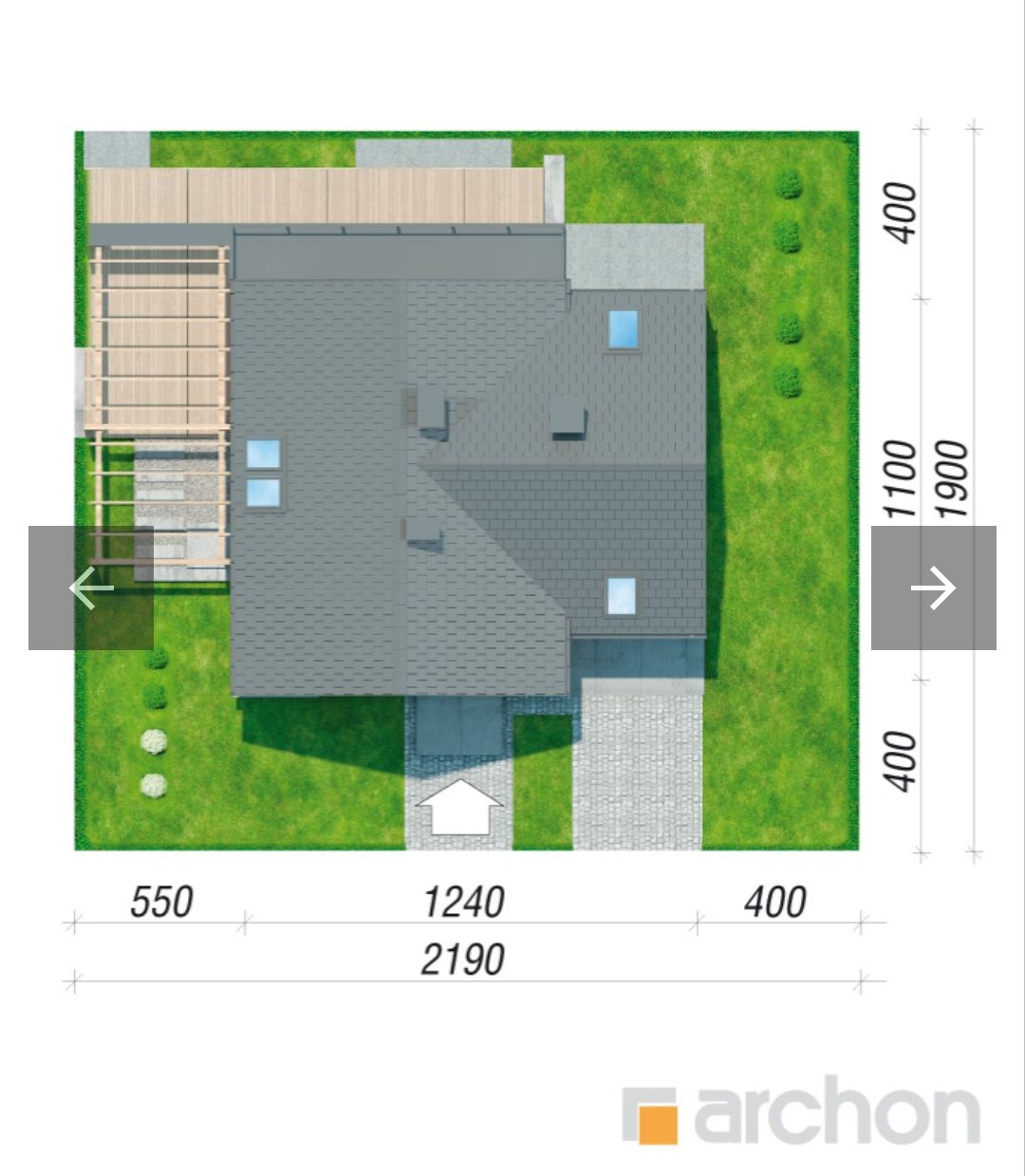 Projekt domu jednorodzinnego Archon Dom w Amorfach 143m2