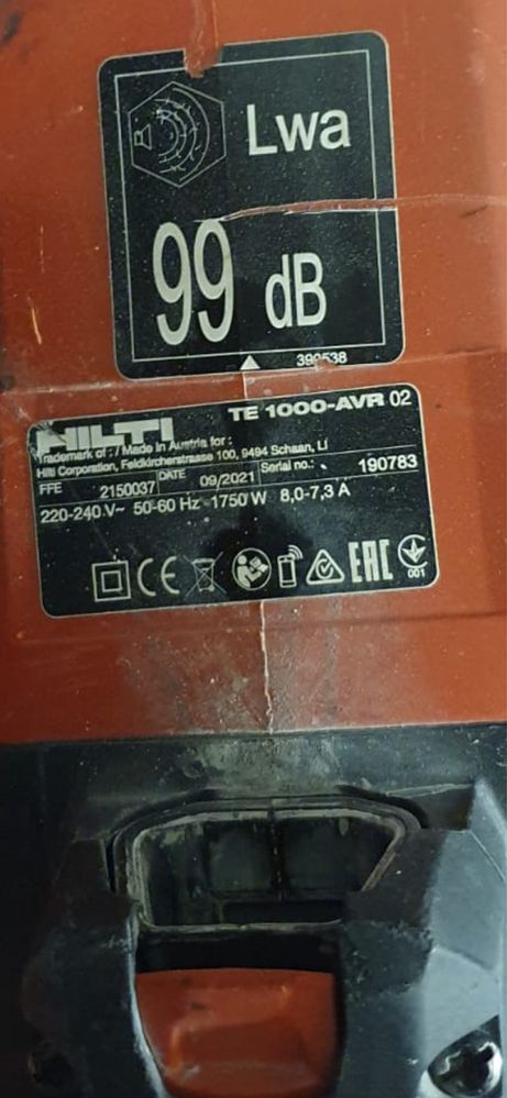 Młot udarowy HILTI TE 1000-AVR Hi Drive 1750W