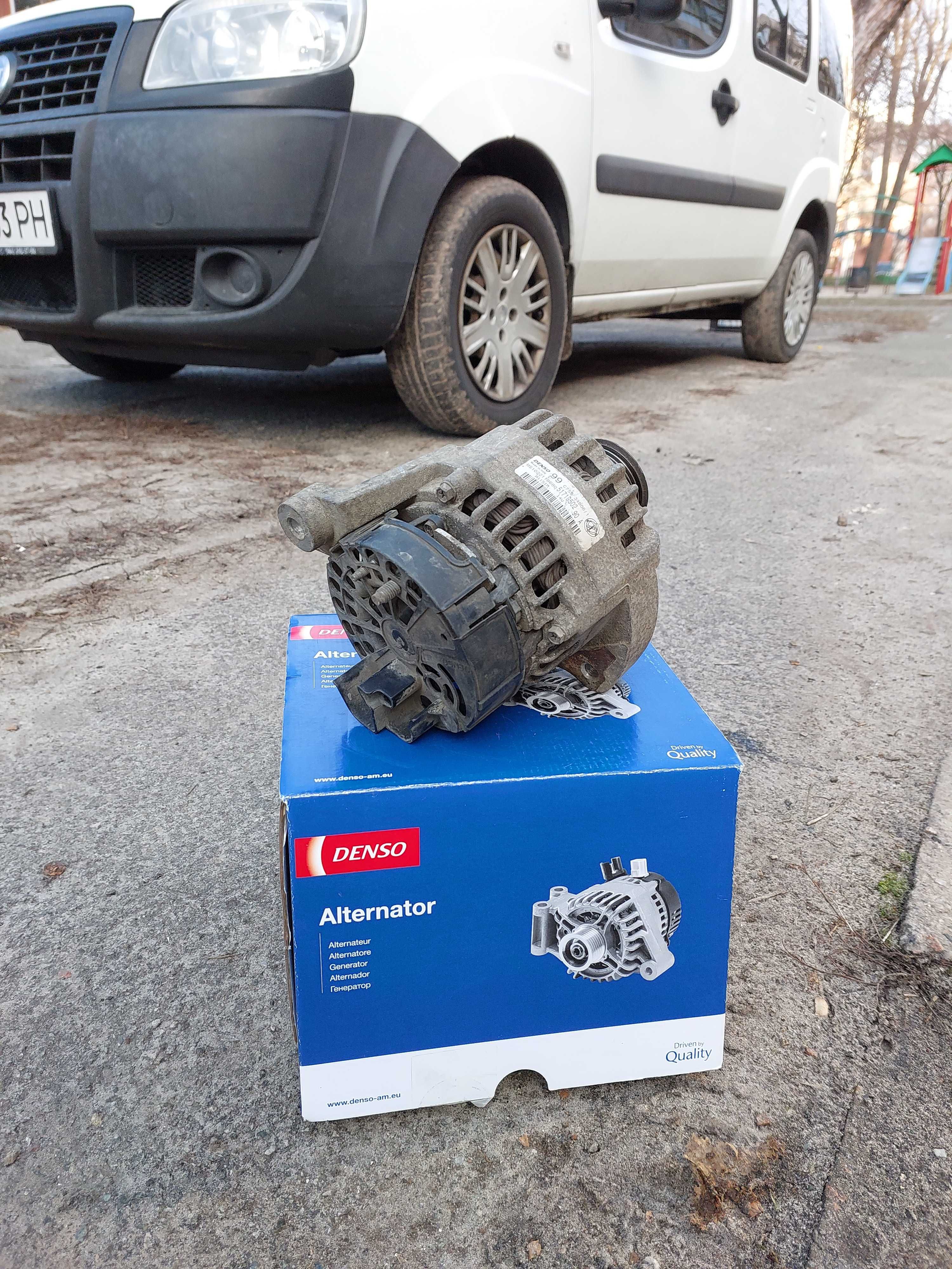 Генератор Denso DAN1004 Fiat Doblo 90А 14V під ремонт 83631750 оригін.