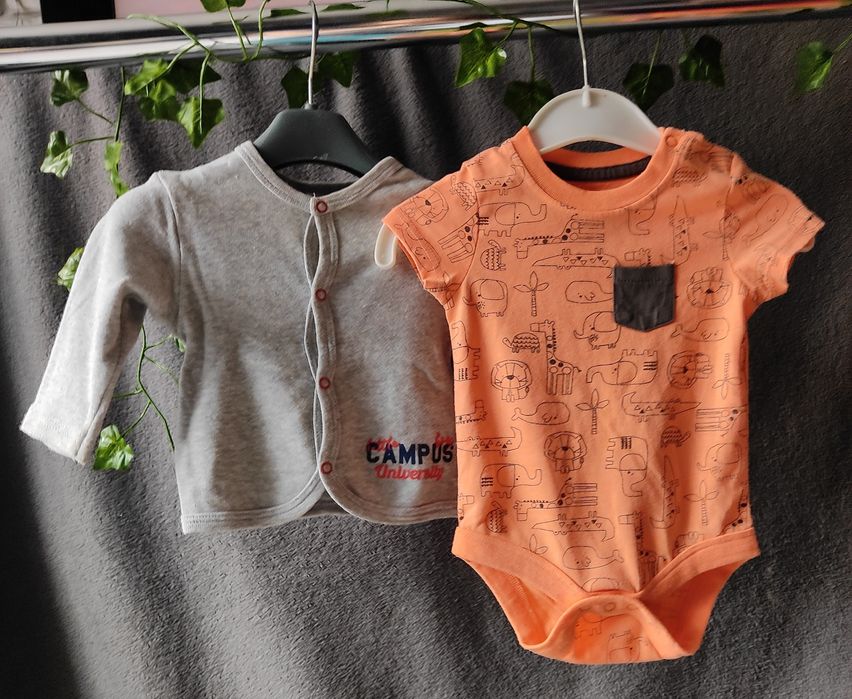 Kaftanik plus body - rozmiar 68