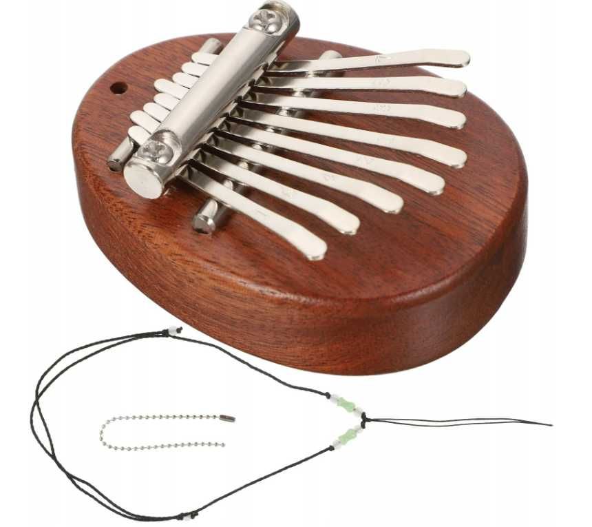 Kalimba mini instrument kieszonkowy zawieszka owal