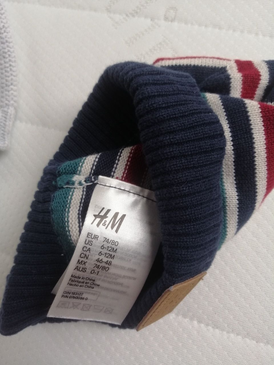 Czapki H&M 74 /80 chłopięce wiosna