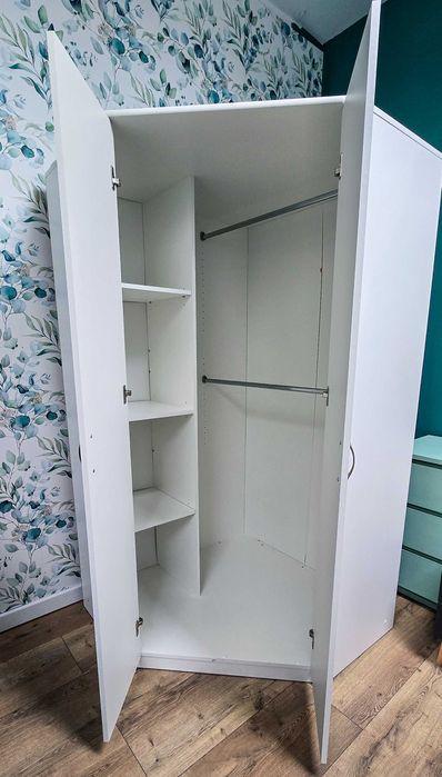 Szafa Narożna z drążkiem i półkami (BRW)