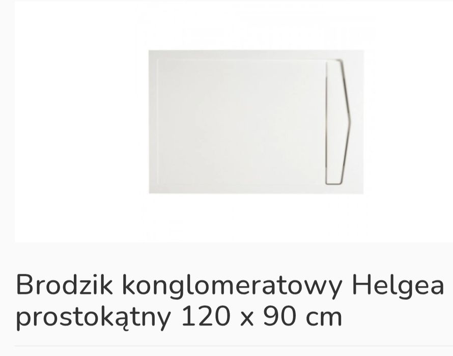 Brodzik konglomeratowy 120/90