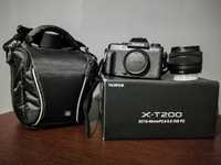 Fujifilm xt200 + kit lens + 2 baterias + tripé + mala