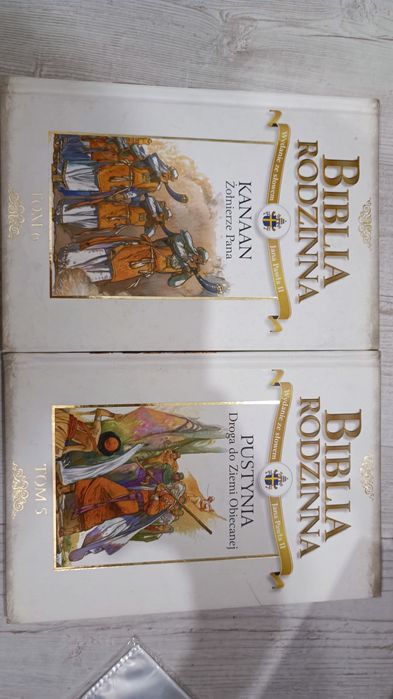 Biblia rodzinna tom 5 tom 6 Kanaan Żołnierze Pana Pustynia Droga do Zi