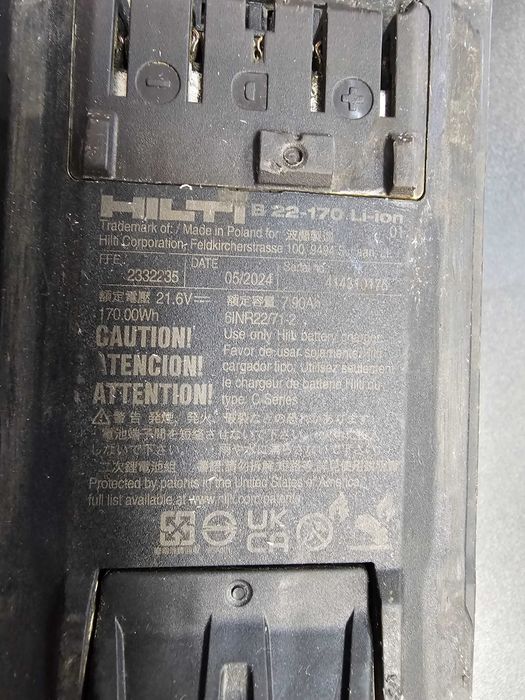 Bateria Akumulator Hilti Nuron B22-170 * Komis Madej Gorlice