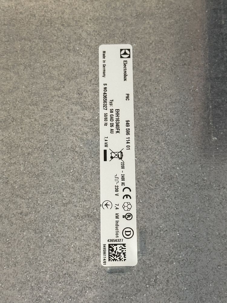 Płyta insukcyjna Electrolux EHH16340FK