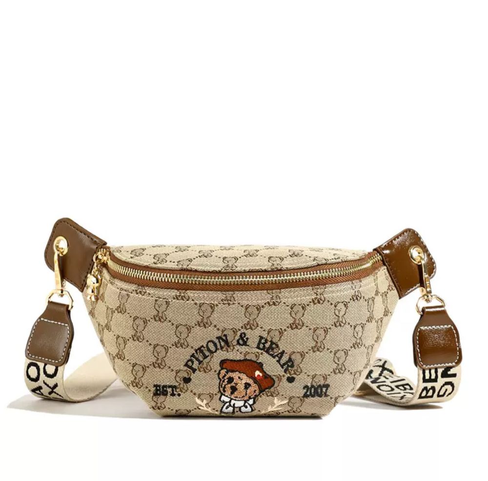 Бананка Piton & Bear у стилі Gucci / сумка через плече
