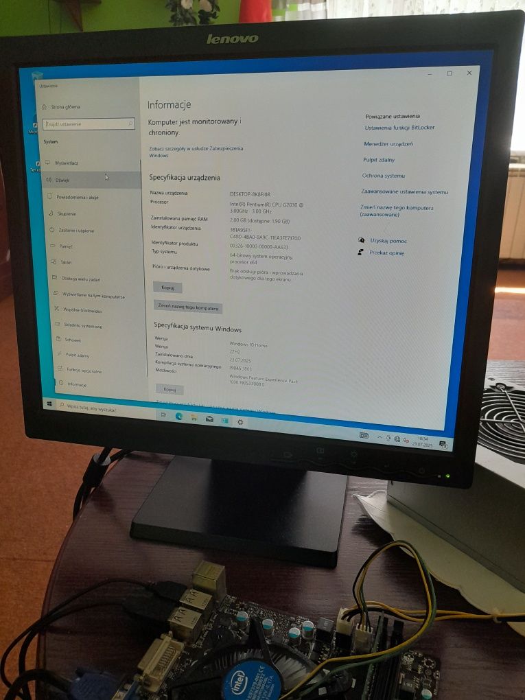 Płyta główna MSI H61M-P20 + ram + CPU