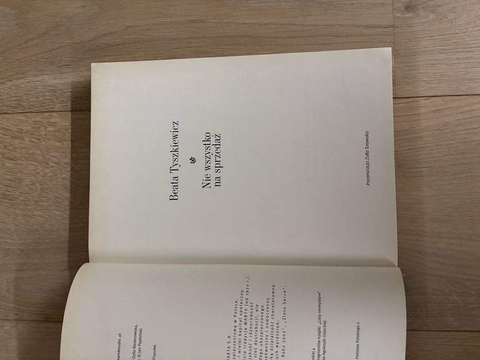Nie wszystko na sprzedaż - Beata Tyszkiewicz