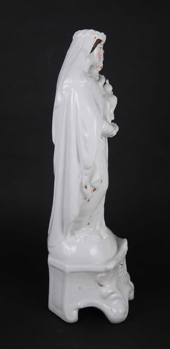Escultura Vieux Paris - Virgem Maria com o Menino jesus - 31.5 cm