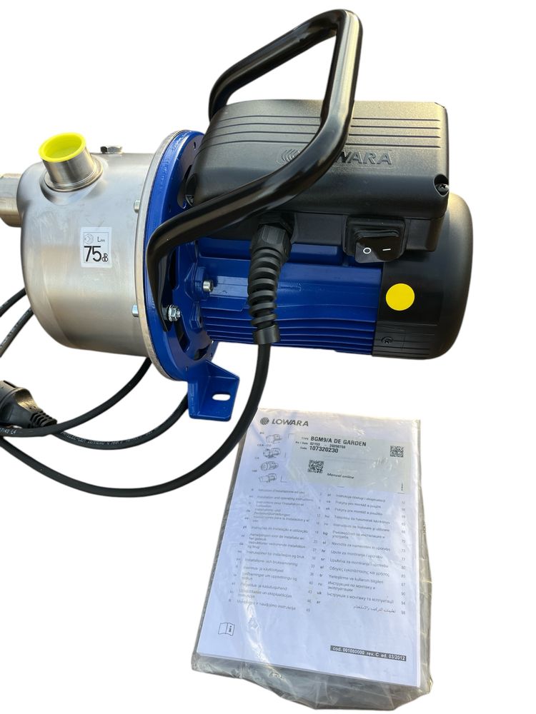 Pompa LOWARA BGM9/A 3900l/h, 0.9 kw Kwasoodporna, Nowa