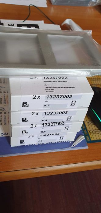 Berker by Hager ramka podwójna pionowa 9 sztuk