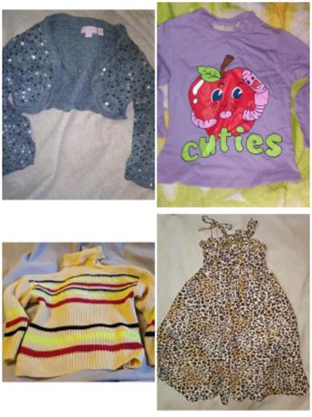 Пакет одежды для девочки 4-6 лет.