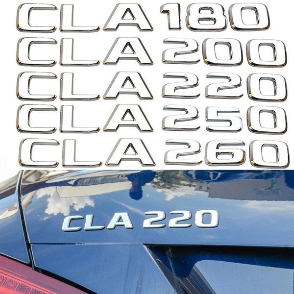 Letras Emblema Símbolo Mala Mercedes Benz CLA180 CLA200 CLA220 CLA250