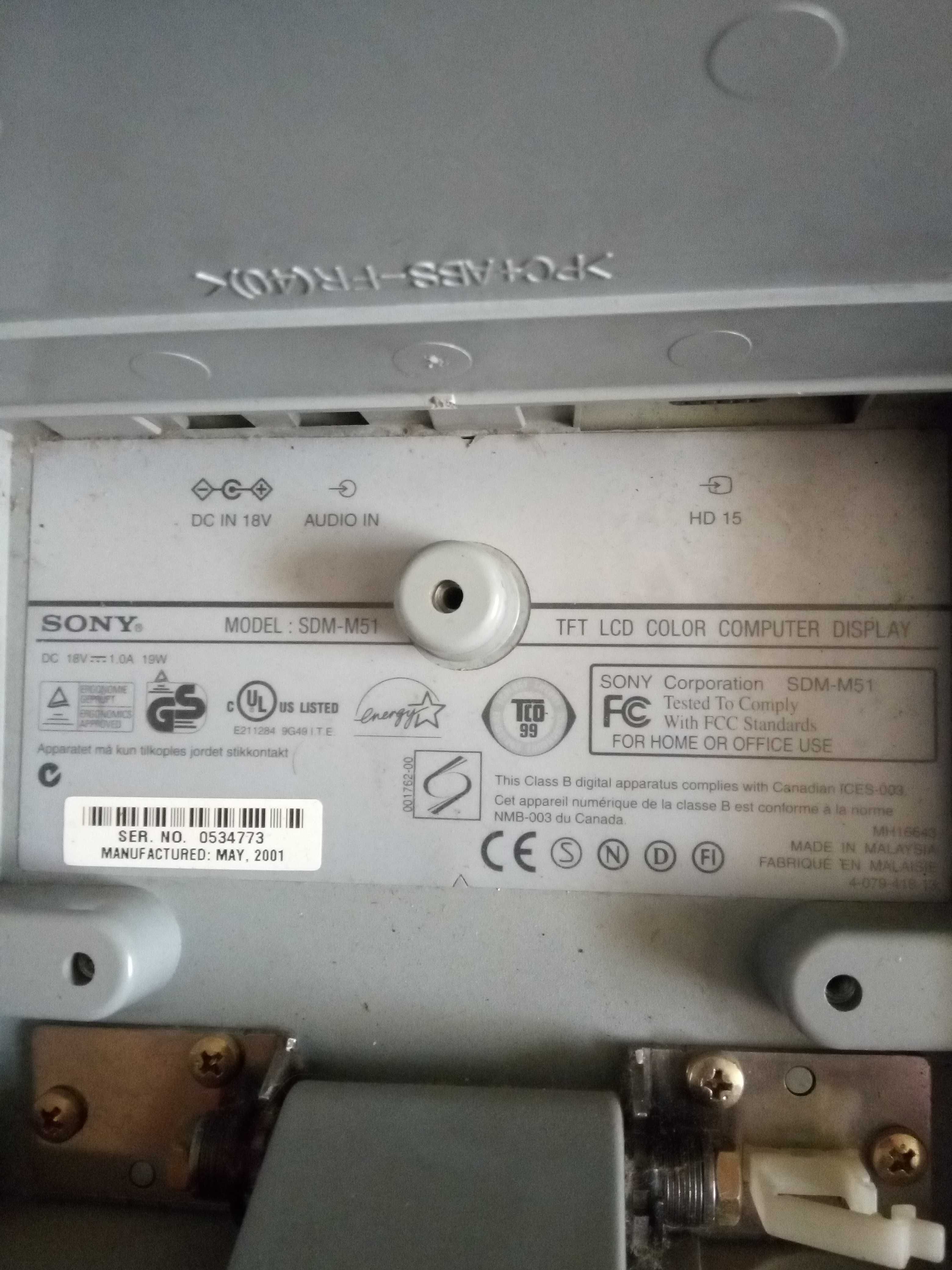 Monitor Sony ...