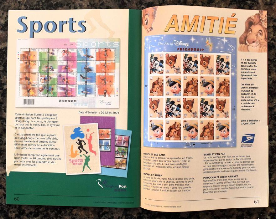 Revista L'Univers des Timbres Nº 32 (Septembre 2004)