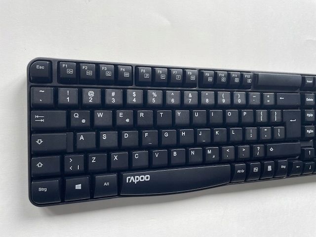 zestaw klawiatura i mysz rapoo x1800s czarny polskie naklejki opis