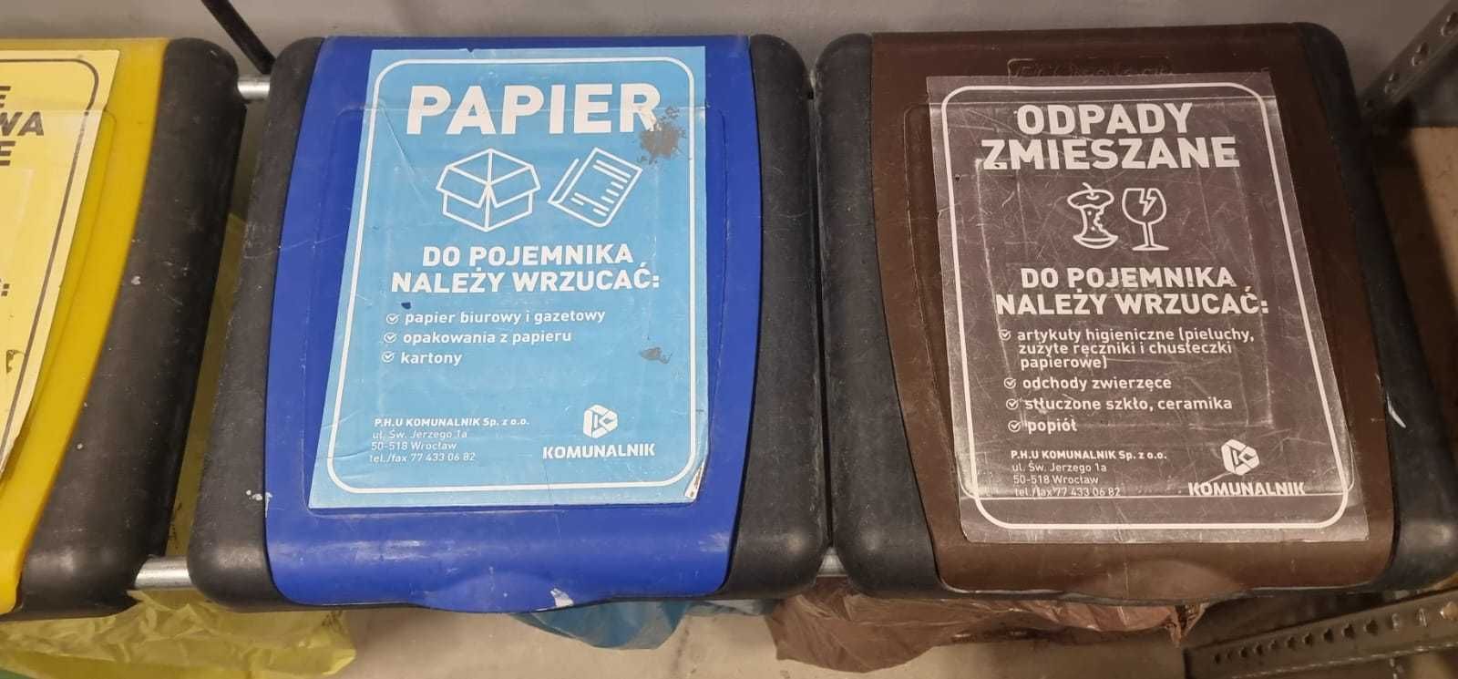 Stojak na Worki KOSZ do Segregacji Śmieci Odpadów 4x120L Metalowy