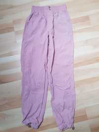 Różowe spodnie Bershka nowe bez metki, roz.24 XS; ściągane nogawki