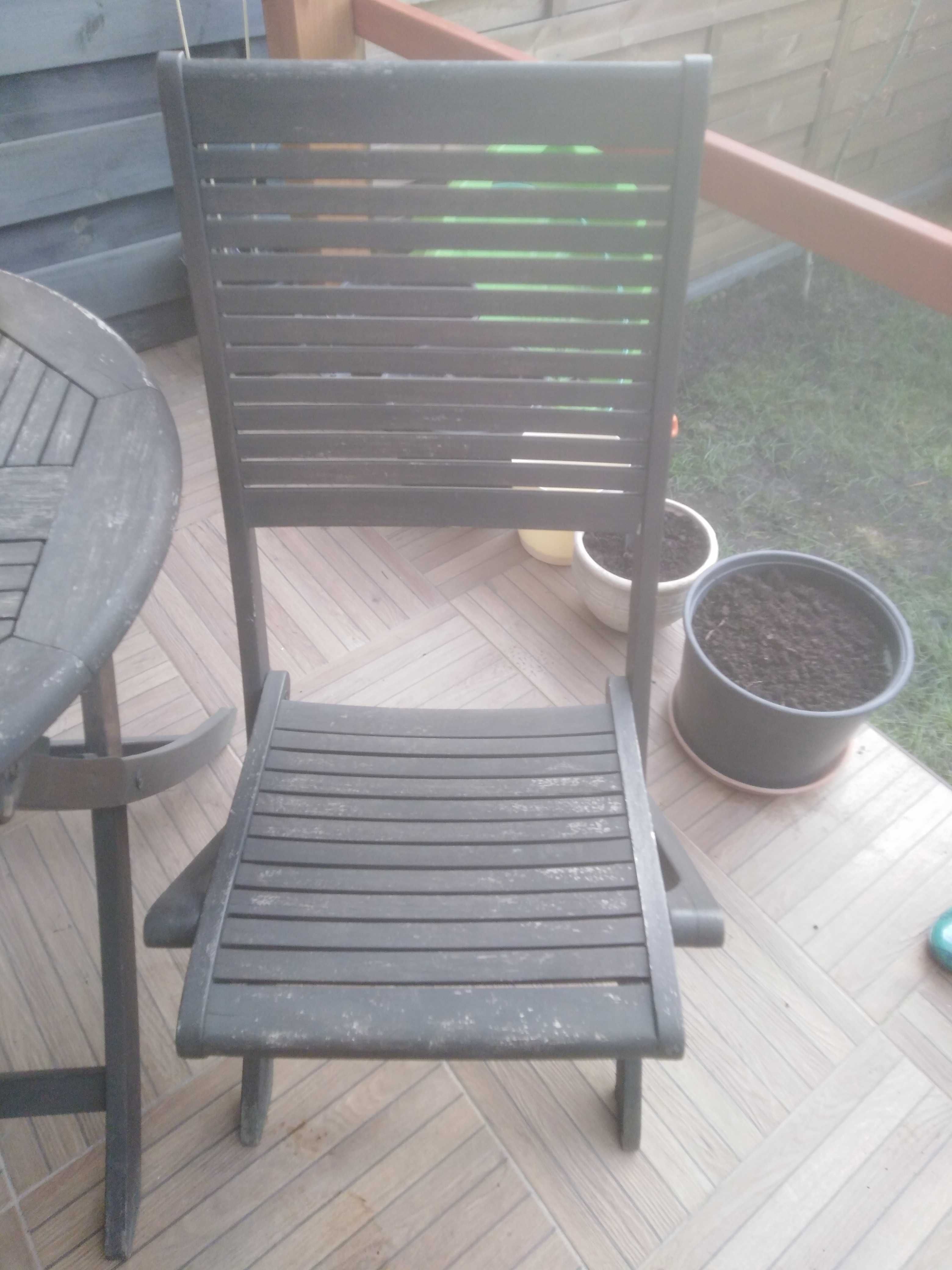 Silvertree Komplet stół i dwa krzesła drewno egzotyczne taras, balkon!