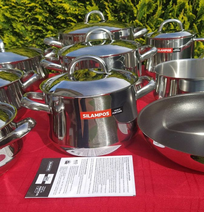 Serviço de cozinha com 9 peças da Silampos