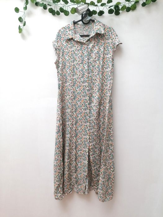 Vestido Maxi com mini flores