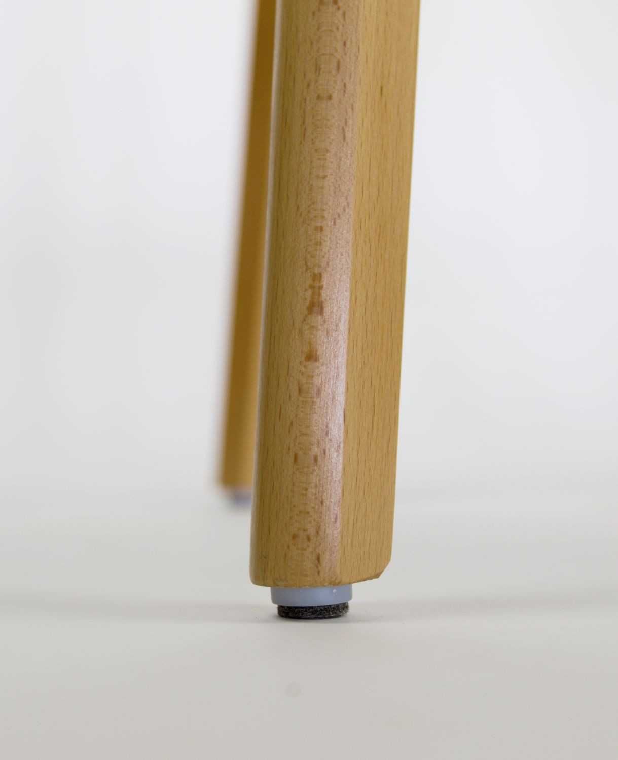 Hoker barowy biały laminat, drewniana rama buk 3 wysokości