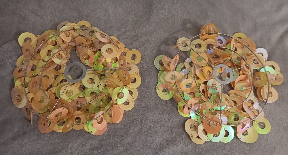 Żyrandol, klosz, abażur, lampa wisząca - 2 szt.