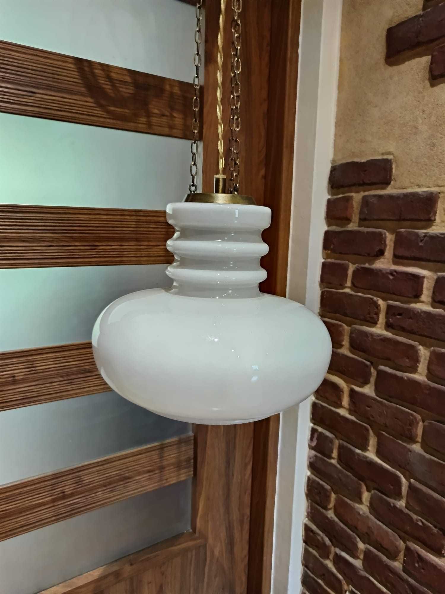 Skandynawska lampa wisząca vitrika lata 60te