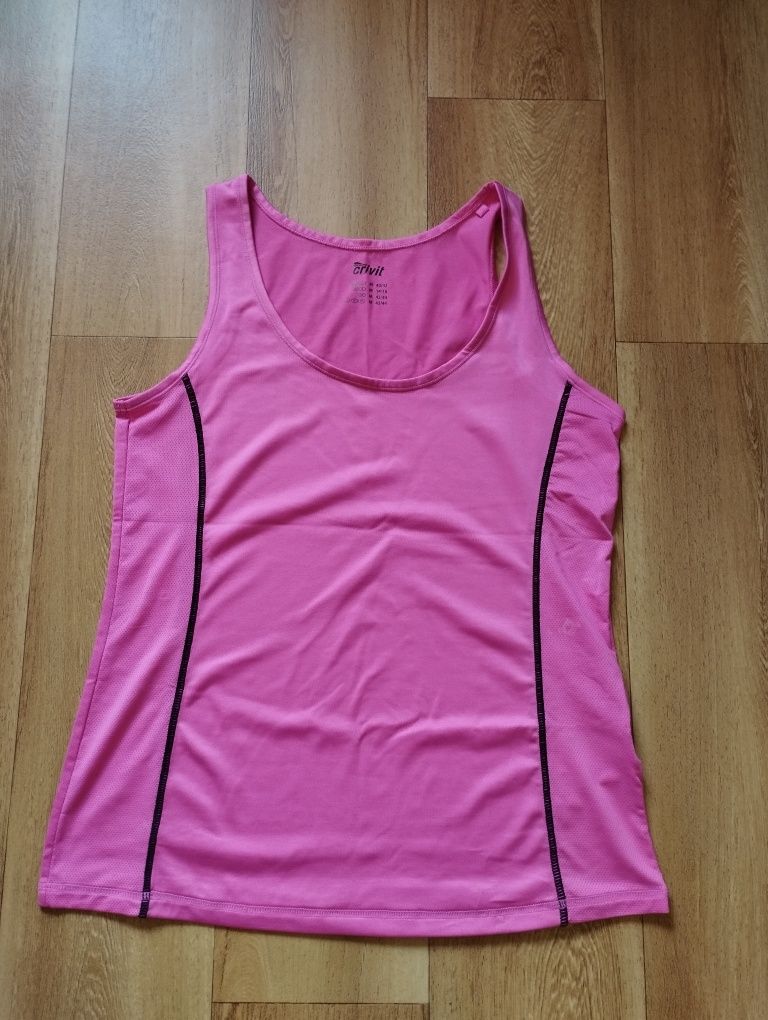 Crivit M 40/42 funkcyjna sportowa koszulka bokserka różowa