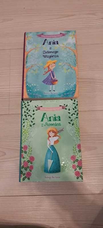 Zestaw dwóch książek "Ania z Zielonego Wzgórza" i "Ania z Avonlea"