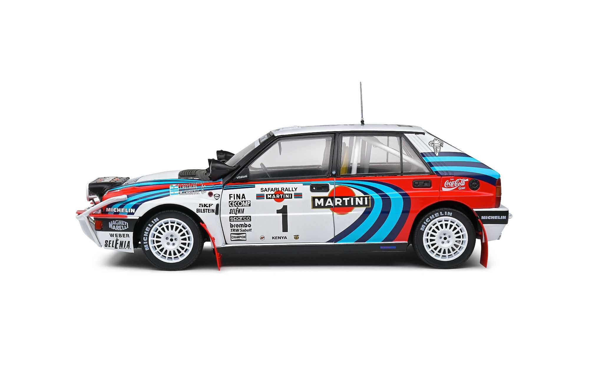 Lancia Delta HF Integrale Martini Safari Rally Kenya 1991 Solido 1:18