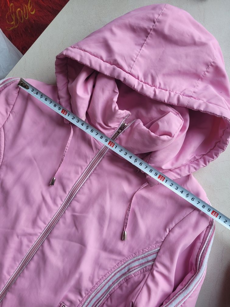 Курточка весна BNoblezone рожева початкова школа заміри на фото всі