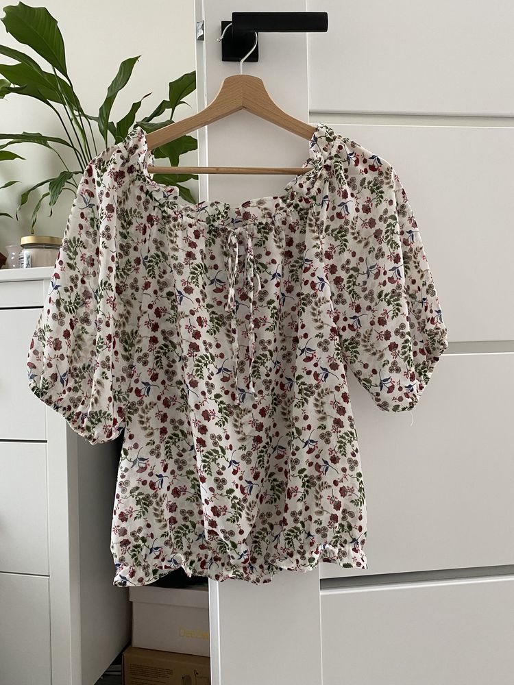 Nowa bluzka koszula zwiewna w kwiaty sinsay 40 L