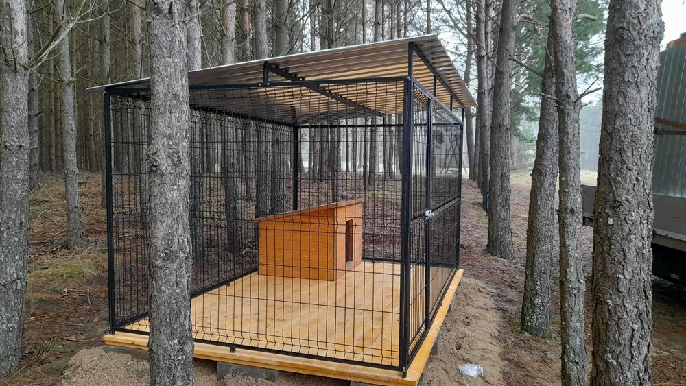 kojec klatka box zagroda dla psa 4x2 modułowe ,schowki Kojce