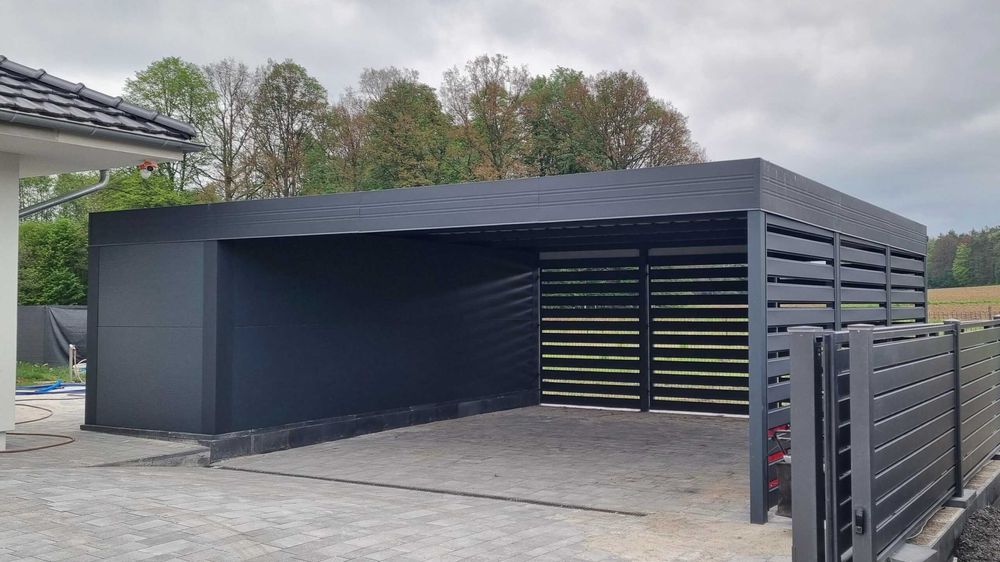 Wiata garażowa 6x6 - carport dwustanowiskowy na wymiar
