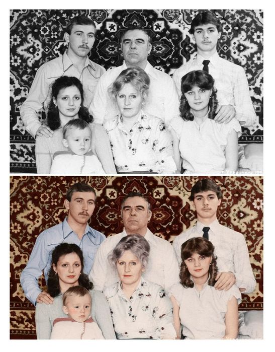 Реставрация, восстановление и ретушь старинных снимков. ФОТОШОП услуги
