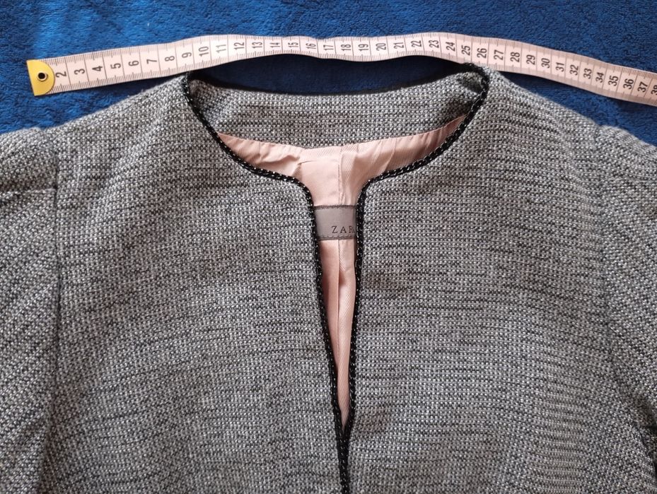 Marynarka, żakiet Zara ze srebrną nitką