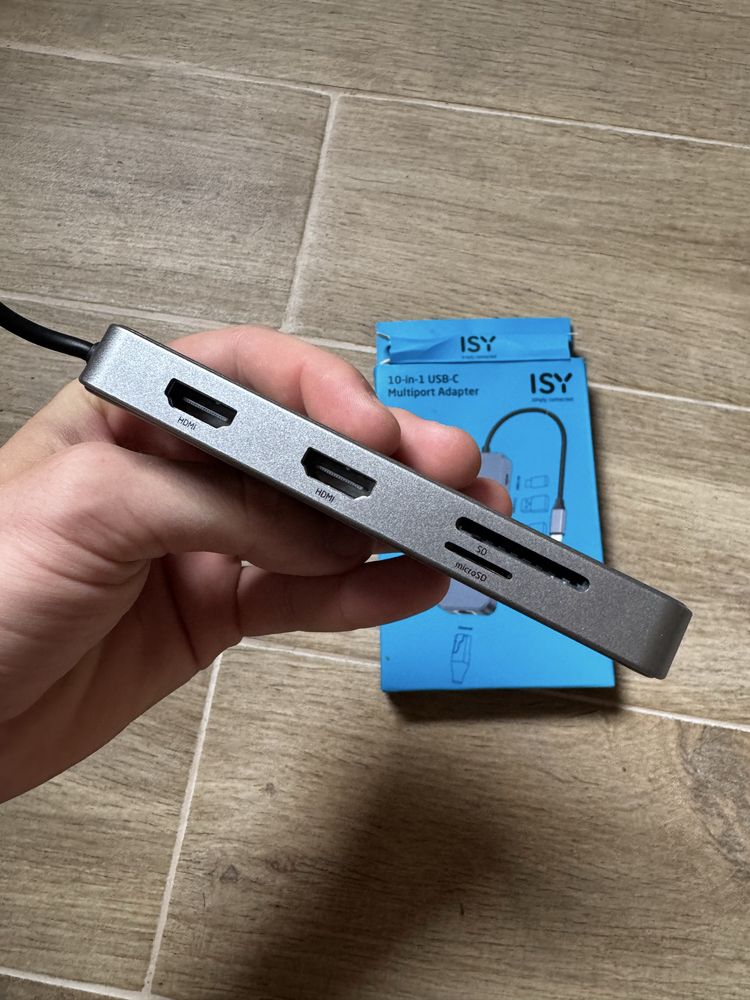 Мультипорт адаптер 10 в 1 USB-C