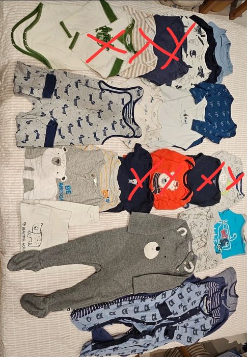 Paczka ubranek na jesień- zima dla chłopca 86