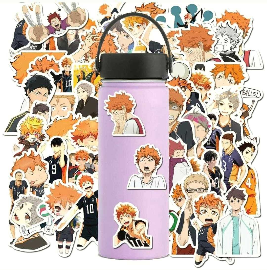 Наклейки стикеры аниме "Волейбол!! Haikyuu!!", 50 шт.