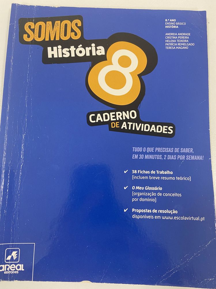 Caderno de atividades de Historiade 8 ano