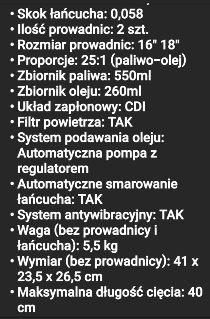 Piła spalinowa maltec