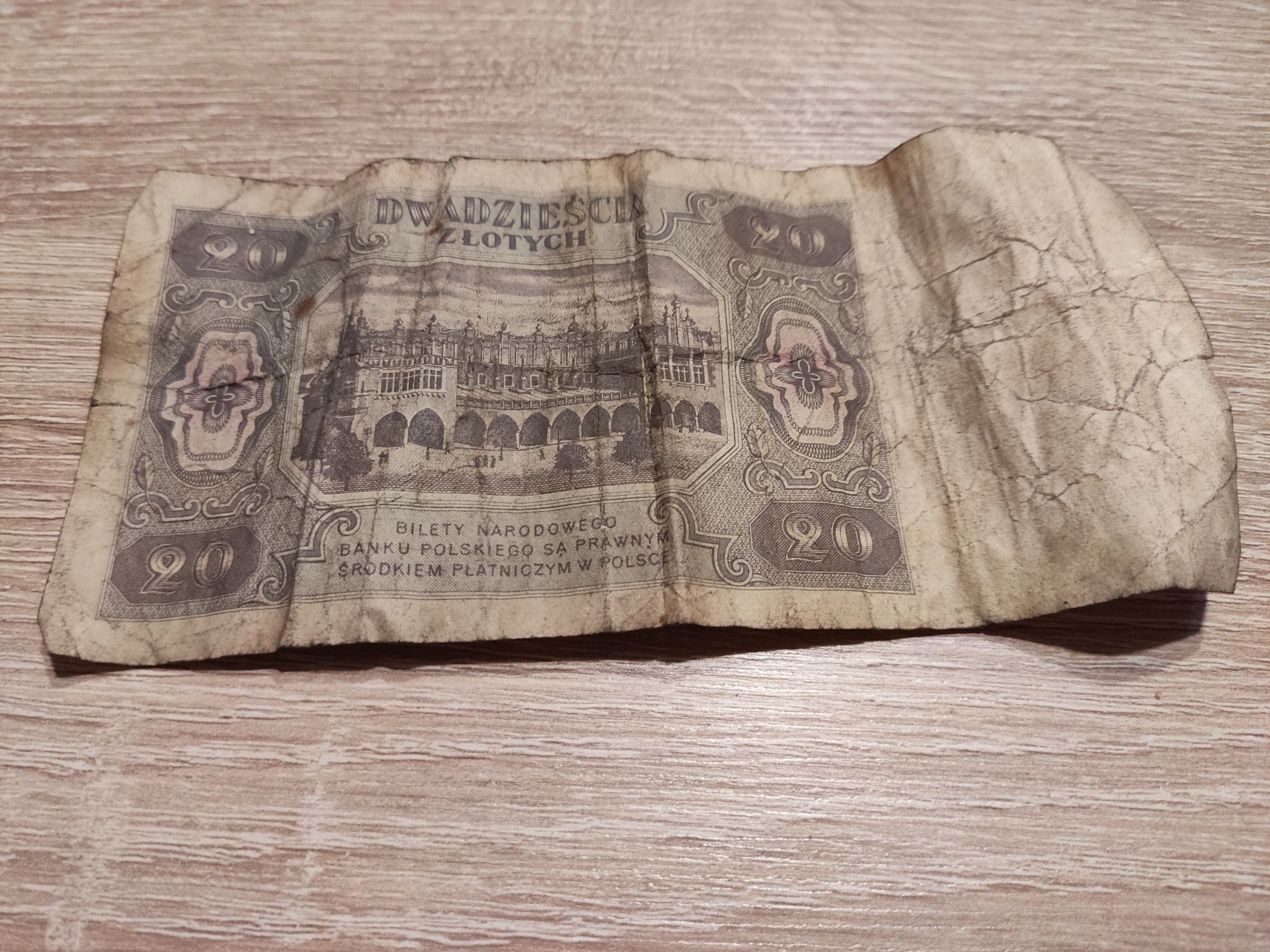Banknot 20 zł złotych z 1948 roku Seria HN