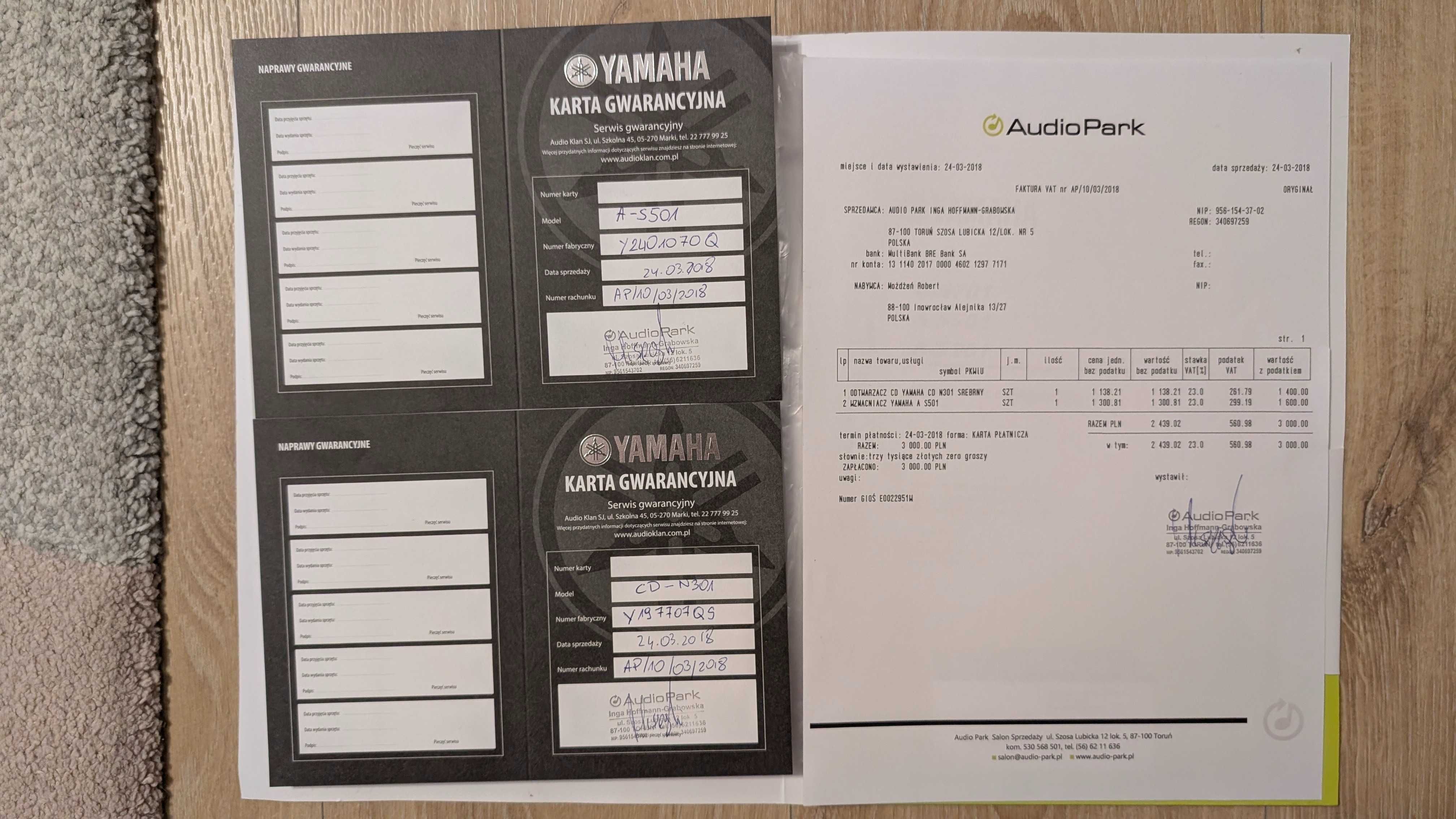 Odtwarzacz CD Yamaha CD-N301