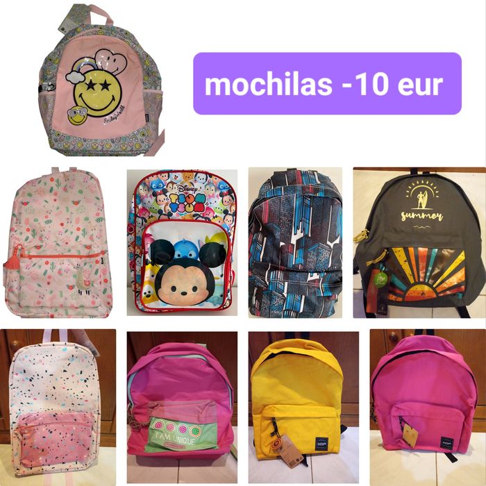 Mochilas  e conjuntos escolares novas