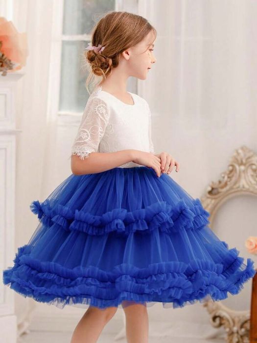 Prześliczna tiulowa sukienka dla dziewczynki 110/116 shein sesja