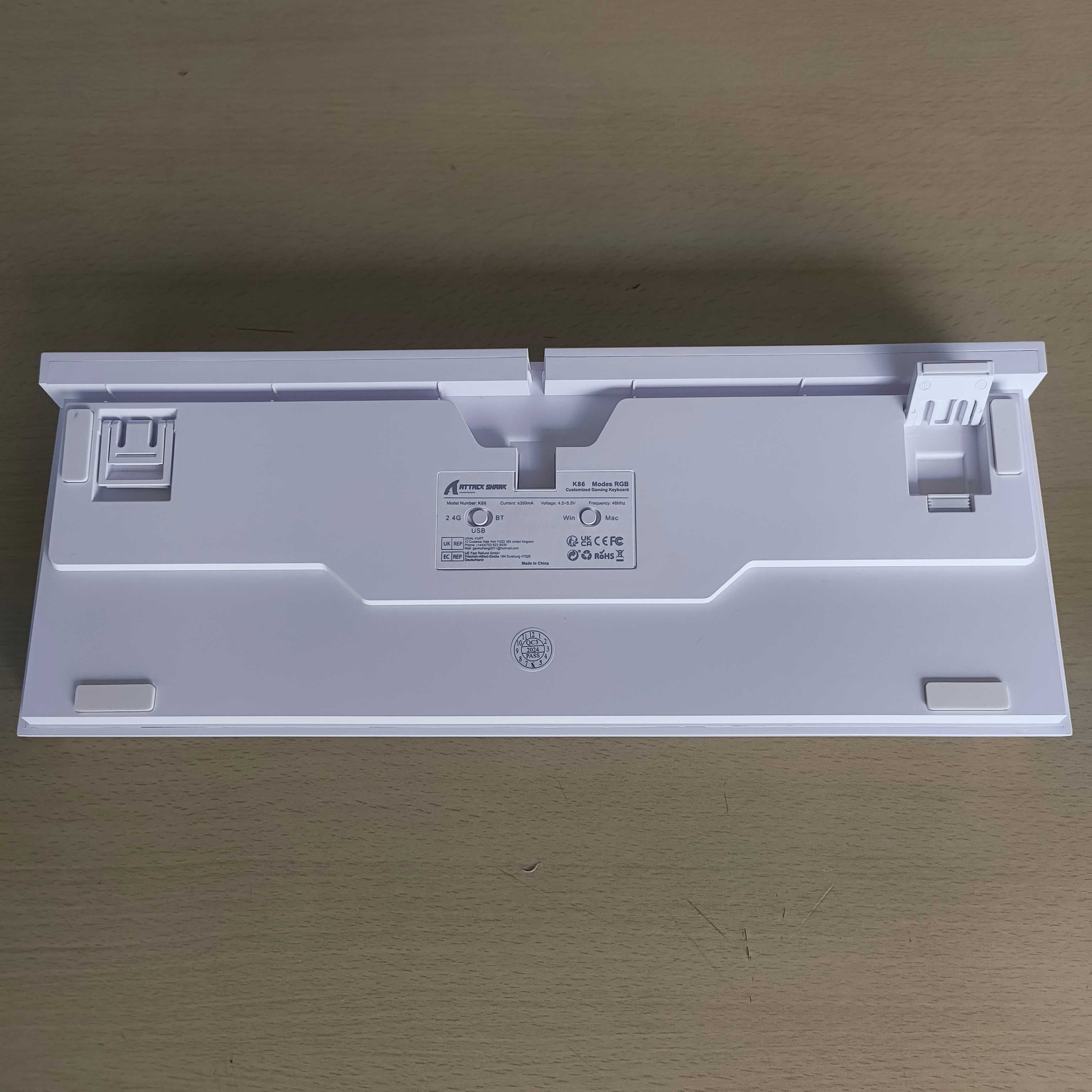 Teclado Mecânico Sem Fios Attack Shark K86 RGB